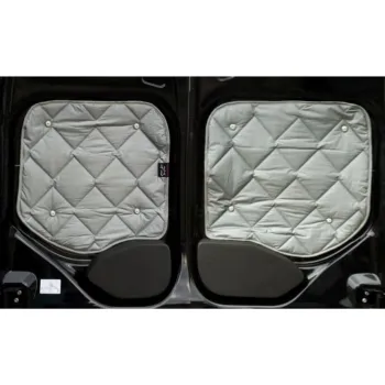 Thermomatten Premium Ford Custom / auch Tourneo und Nugget ab 2012 - 09/2023 Komplettset - zum Konfigurieren - mit farbigem Einfassband